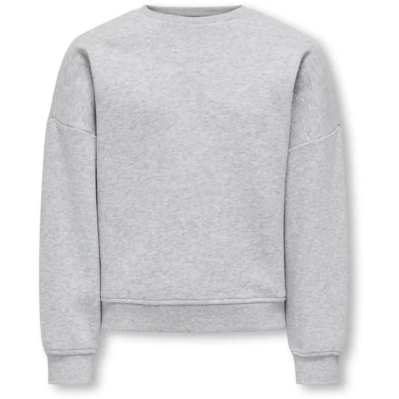 Kids Only Light Grey Melange Kogsweat L/S Crew Oversize Swt Noos 1