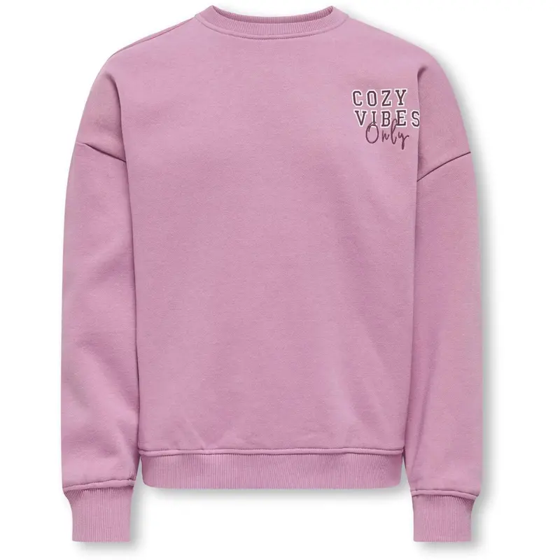 Kids Only Mauve Orchid Cozy Kogbila L/S Ovz Bjørn O-Neck Swt Noos 3