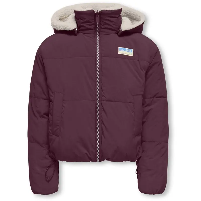 Kids Only Mauve Wine Kogmaria Life Reversib Puffer Jakke Otw 1