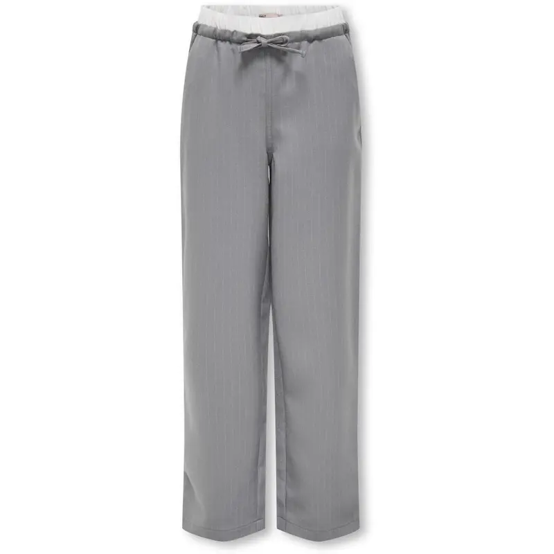 Kids Only Medium Grey Melange Boxer White Kogmiley Life Pinstr. Boxer Str Bukser Pnt 1