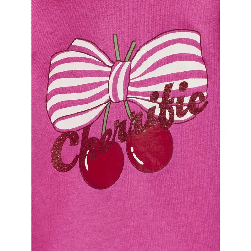 Kids Only Mini Fuchsia Fedora Bonbon Kmgcandy Life S/S Reg Printed Tee Jrs 2