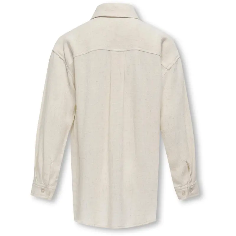 Kids Only Moonbeam Siesta L/S Hør Blend Ovs Skjorte Pnt 3