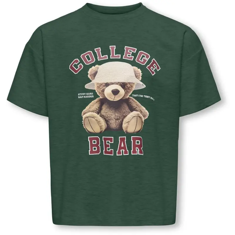 Kids Only Pineneedle Collage/Hat Nomad Kogbillie Ss Loose Bamse Top Jrs Noos 3
