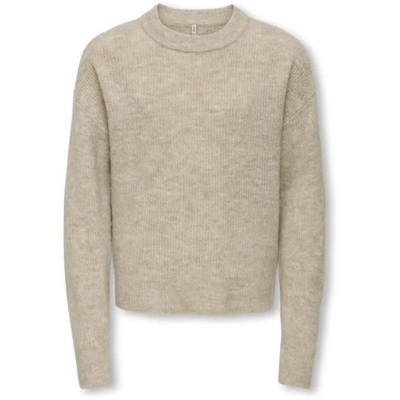 Kids Only Pumice Stone Melange Kogcamilla O-Neck L/S Pullover Knt 1