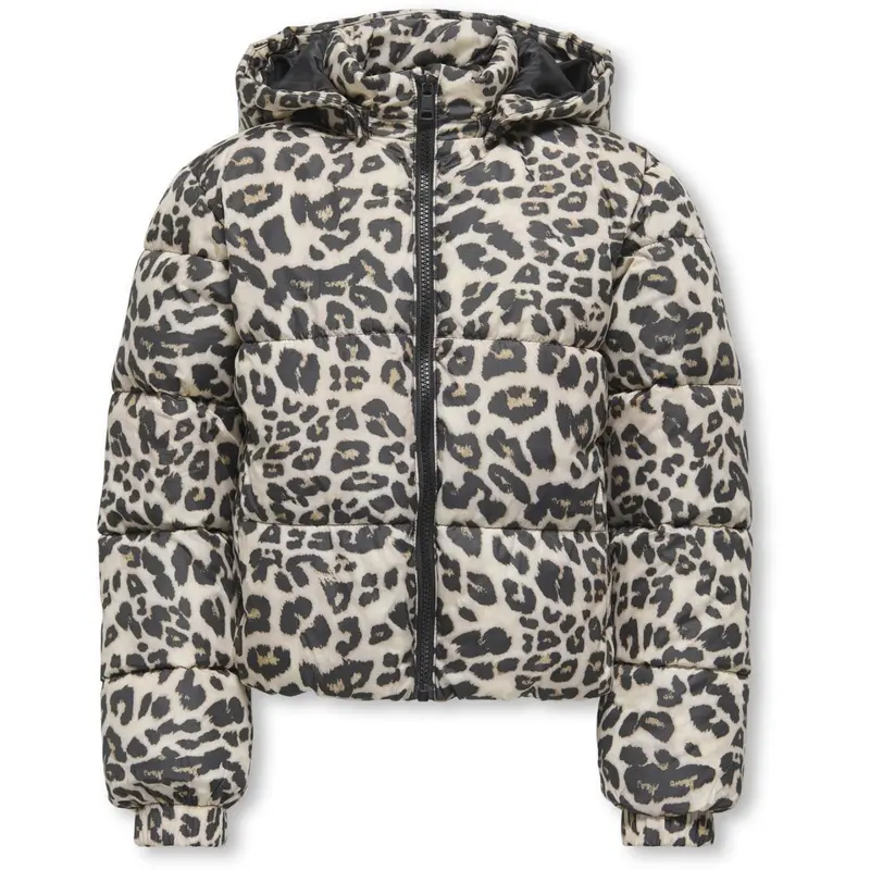 Kids Only Silver Mink Leo Kogdalia Sht Puffer Aop Jakke Otw Noos 1