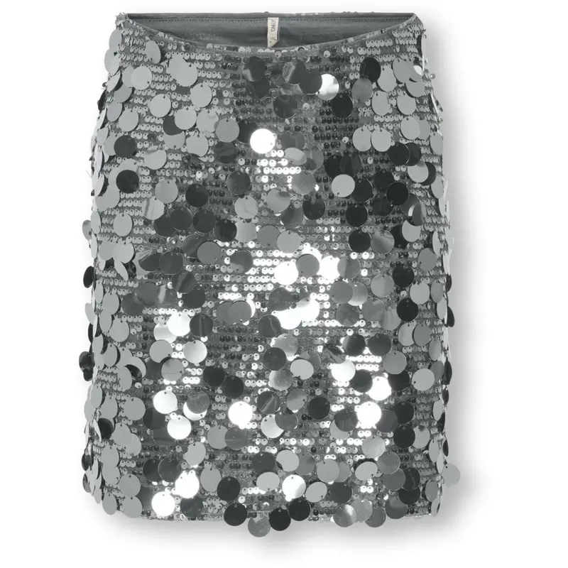Kids Only Silver W. Silver Sequins Kogjadel Sequins Nederdel Wvn 1