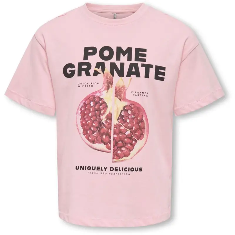 Kids Only Tickled Pink Pomegranate Kogvivvi Life S/S Loose Lovely Top Jrs 1