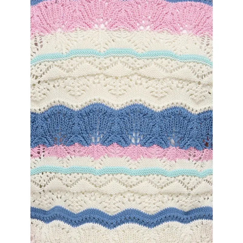 Kids Only Tofu Begonia Pink/Harbor Gray/Riviera Kogdonna Life Ls Pattern Pullover Knt 2