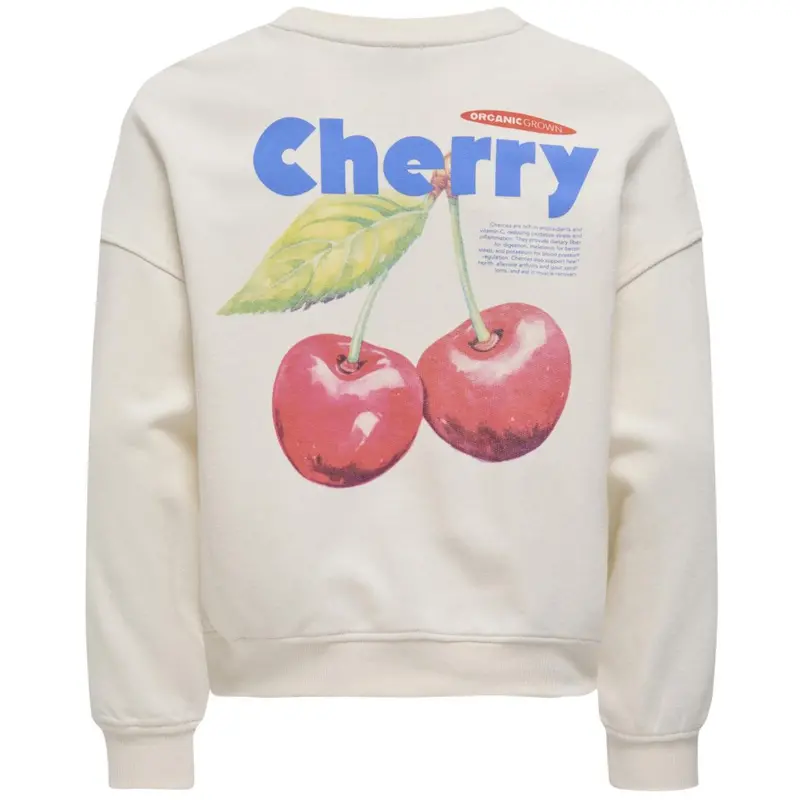 Kids Only Tofu Cherry Philea Life Overzise Fruit O-Neck Sweatshirt 4