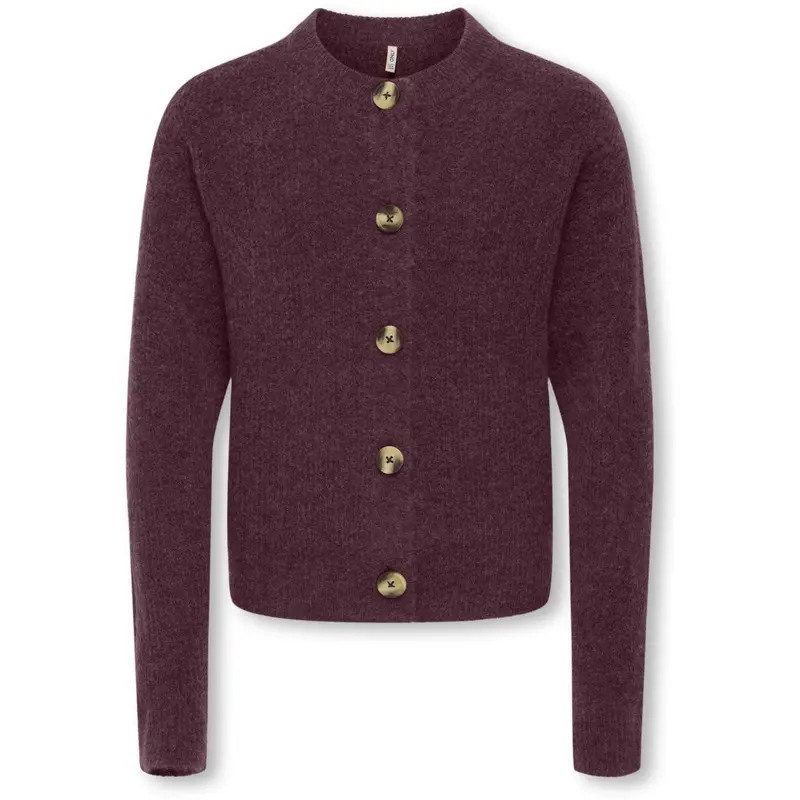 Kids Only Winetasting Melange Kogcamilla O-Neck L/S Cardigan Knt 1