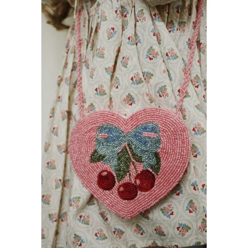 Konges Sløjd Amarena Beaded Heart Taske 2