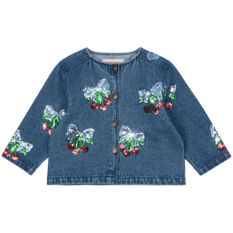 Konges Sløjd Amarena Sequin Magot Paliet Denim Jakke Gots 1