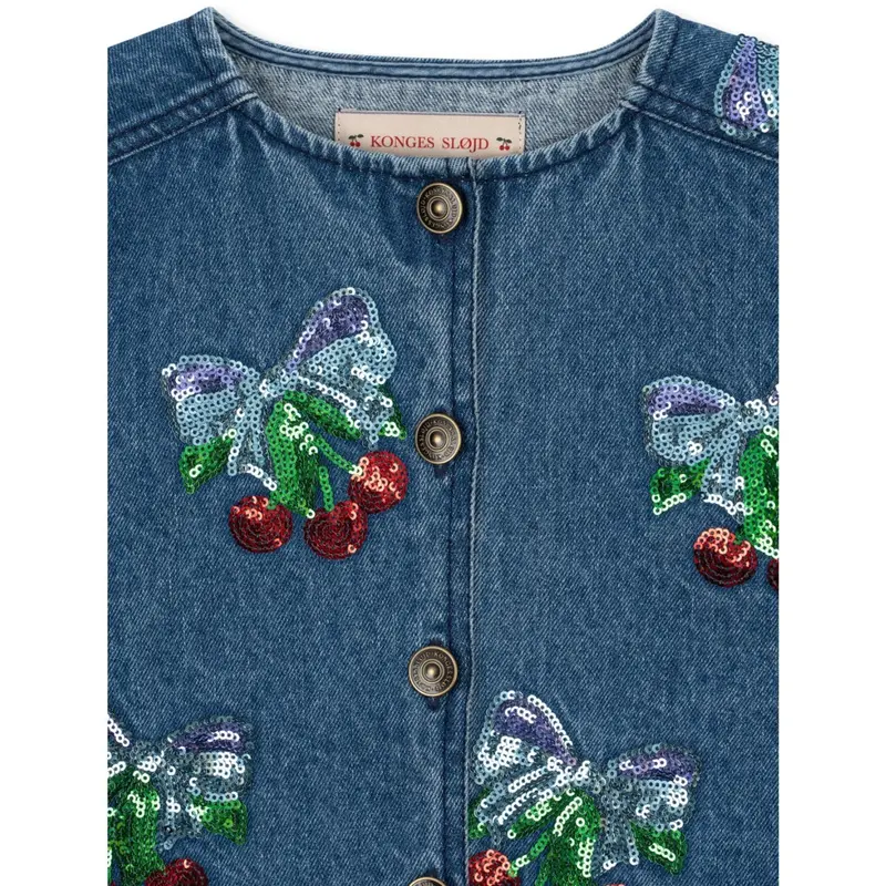 Konges Sløjd Amarena Sequin Magot Paliet Denim Jakke Gots 6