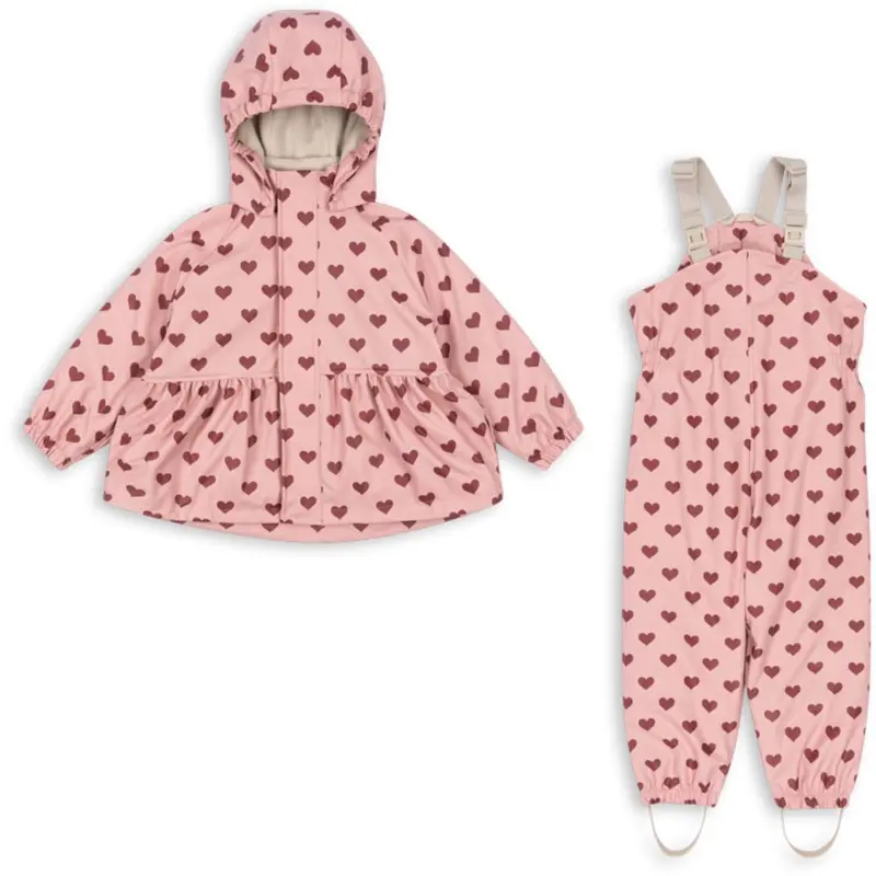 Konges Sløjd Amour Pink Rainy Palme Sæt Girl 1