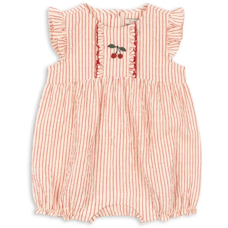 Konges Sløjd Amour Stripe Ellie Flæse Romper Gots 1