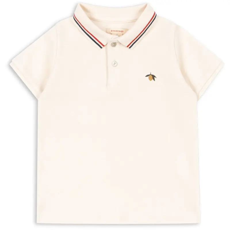 Konges Sløjd Antique White Florian Polo Skjorte Gots 1