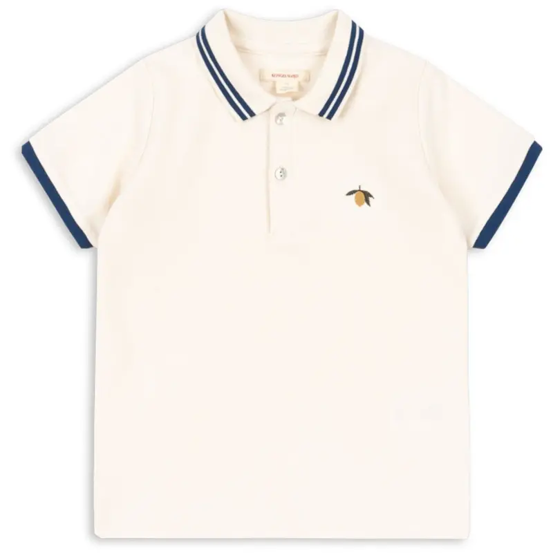 Konges Sløjd Antique White Florian Polo T-Skjorte Gots 1