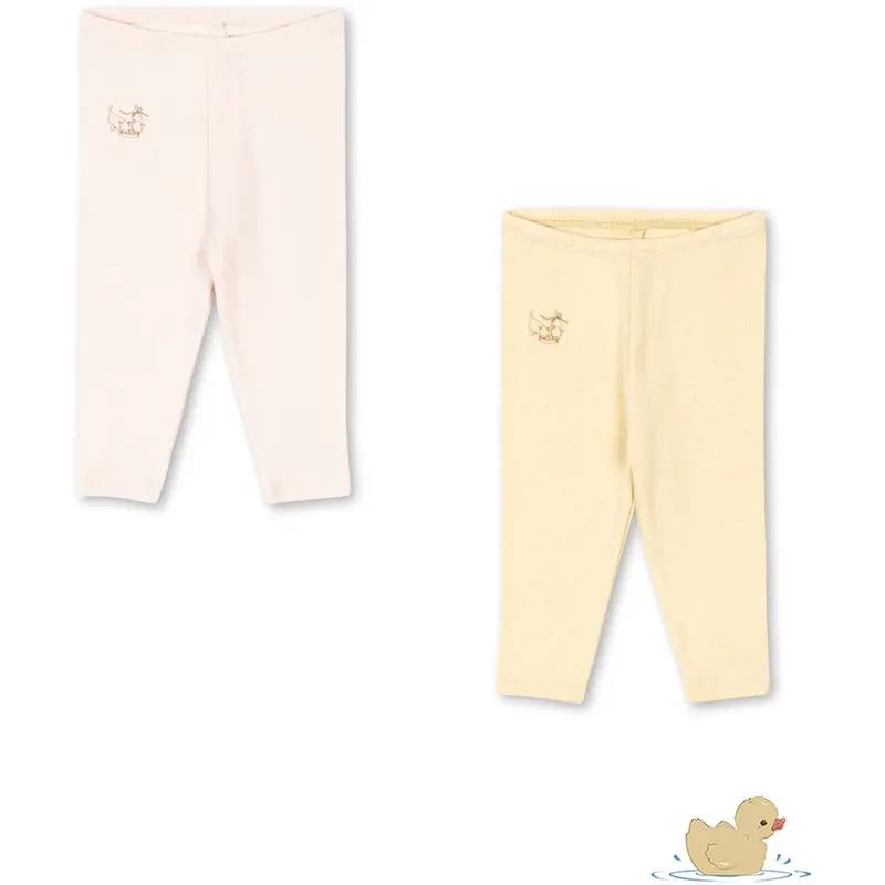 Konges Sløjd Banana Crepe/Creole Pink Fanga Fontana Perla 2 Pak Bukser Ocs 1