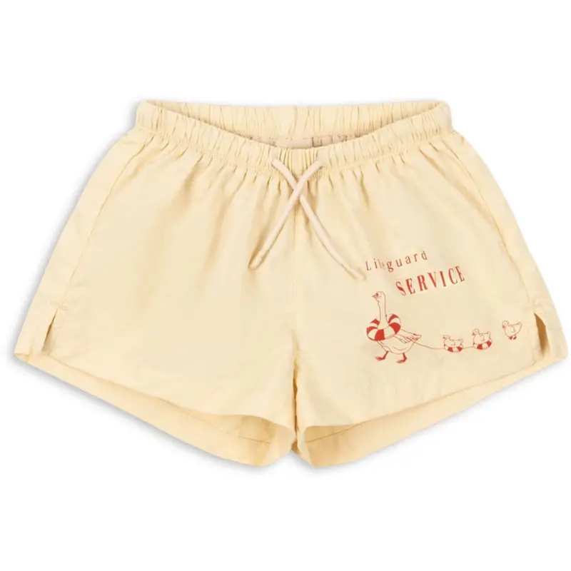 Konges Sløjd Banana Crepe Pomio Kort Badeshorts Grs 1