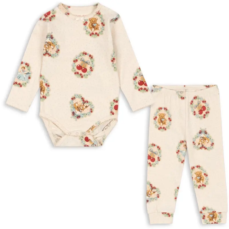 Konges Sløjd Basic Body/Pants Sæt Deer Diary Gots 1