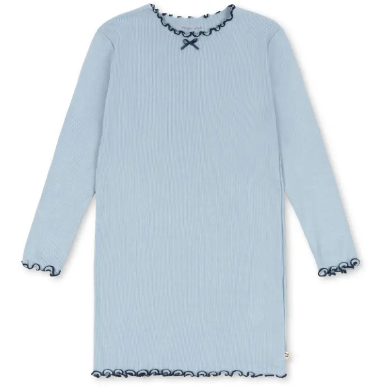 Konges Sløjd Blue Fog Rivi Rib Kjole Ocs 1