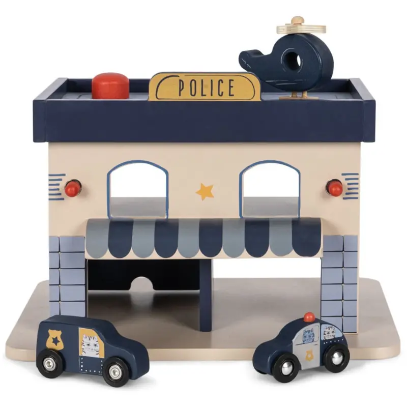 Konges Sløjd Blue Multi Wooden Politistation 1