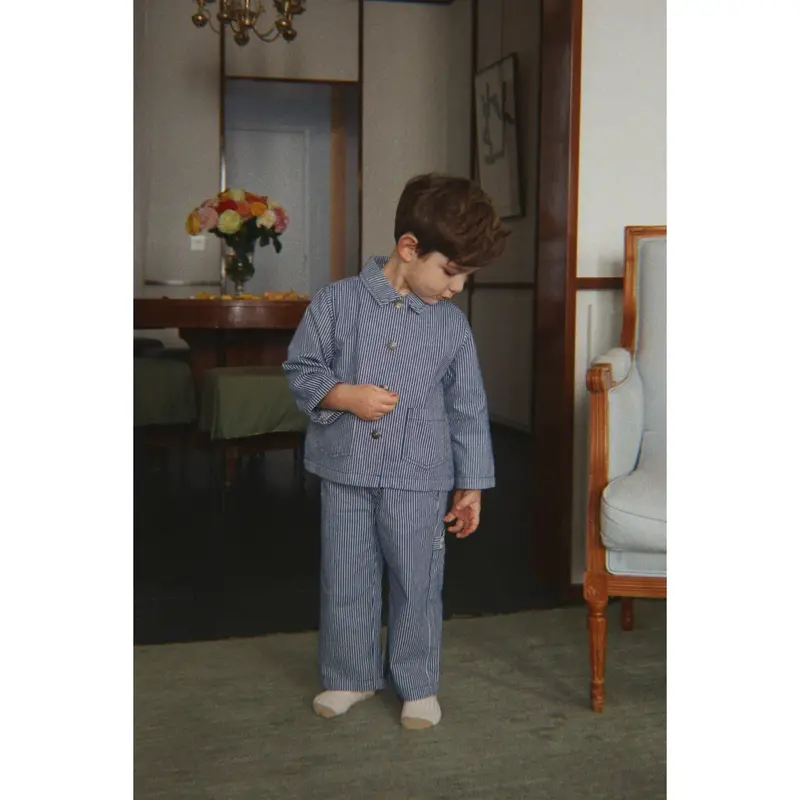 Konges Sløjd Blue Stripe Luc Bukser Gots 2