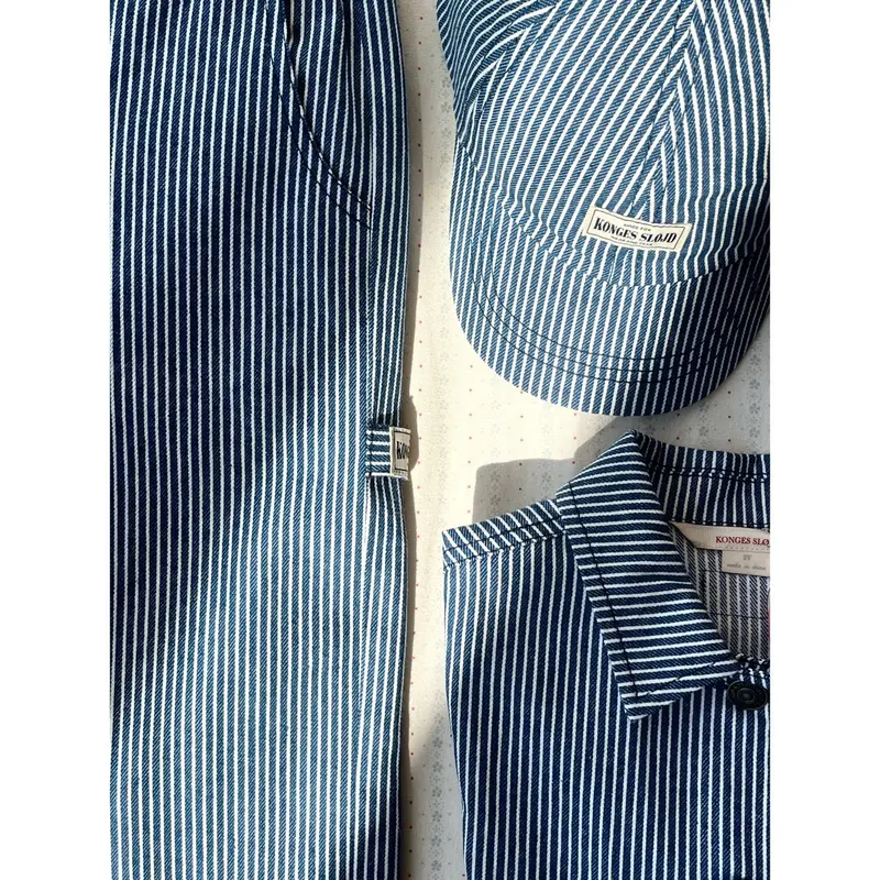 Konges Sløjd Blue Stripe Luc Bukser Gots 5