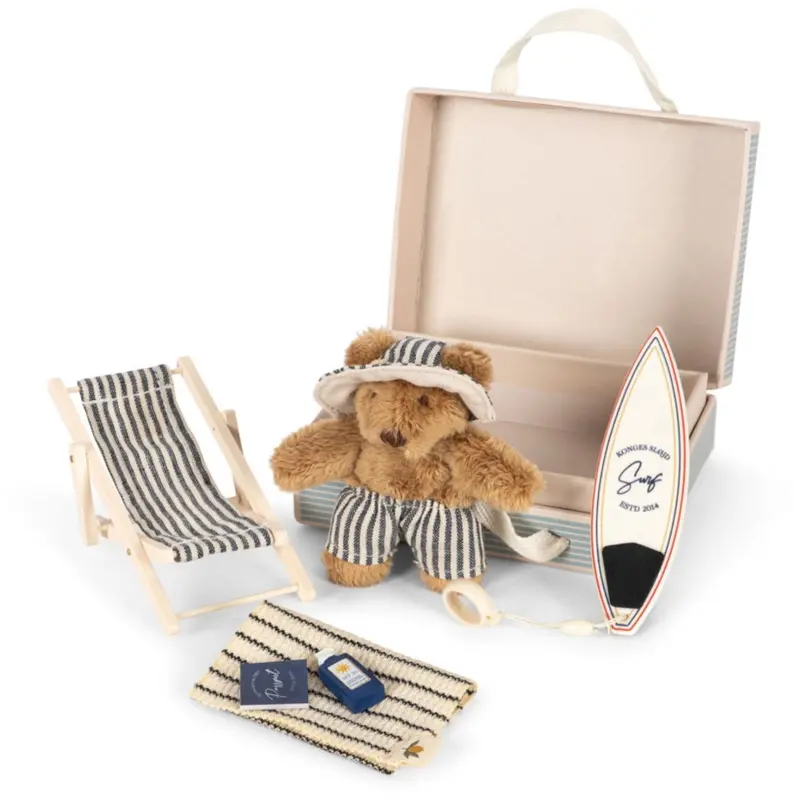 Konges Sløjd Blue Stripe Tiny Bamse Travel 1