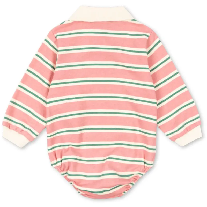 Konges Sløjd Blush Bound Stripe Spotty Ls Romper Gots 3