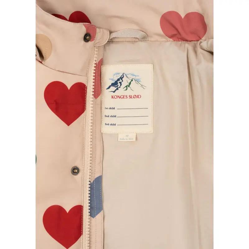 Konges Sløjd Bon Coeur Coloré Magnum Down Jakke Print Grs 4