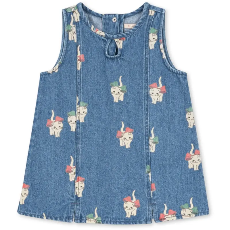 Konges Sløjd Bow Kitty Denim Magot Kjole Gots 1