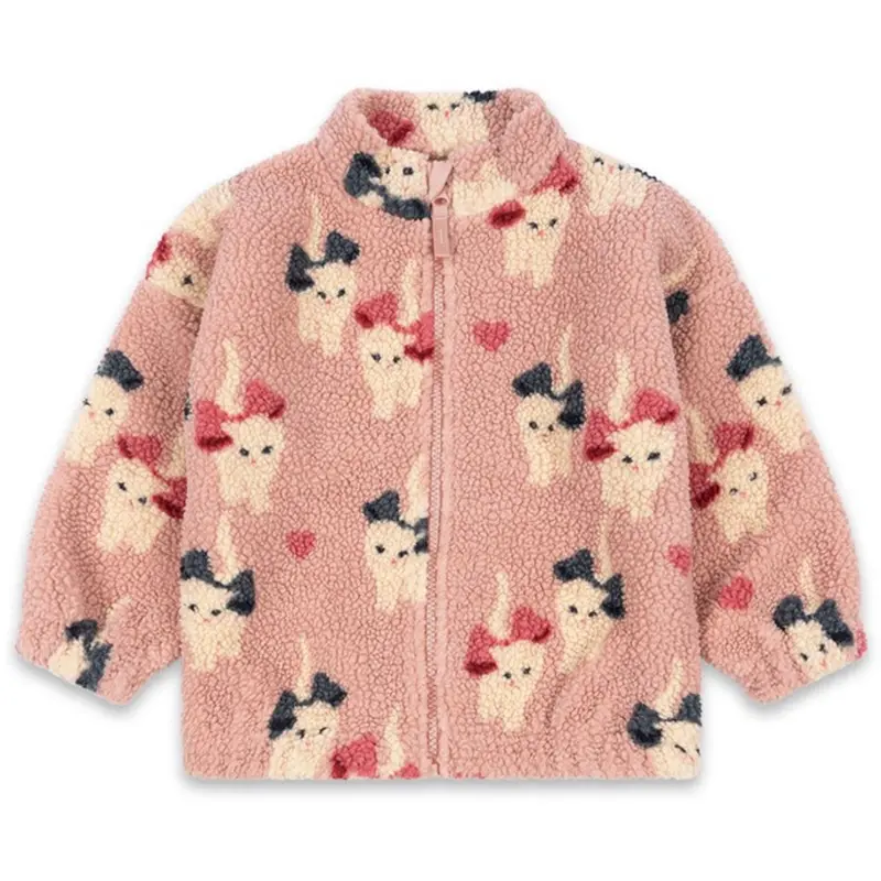 Konges Sløjd Bow Kitty Jody Teddy Jacket Grs 1