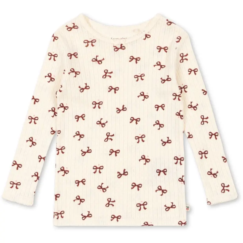 Konges Sløjd Bow Rouge Minnie Bluse Gots 1