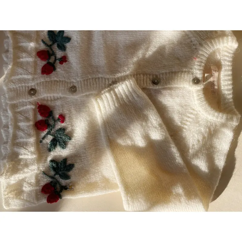 Konges Sløjd Bright White Minia Flæse Cardigan 5