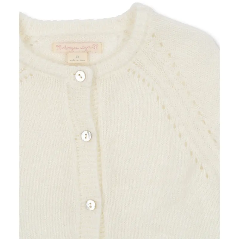 Konges Sløjd Bright White Minia Flæse Cardigan 7