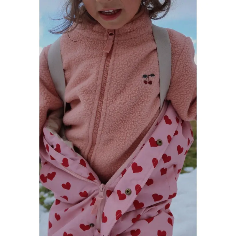 Konges Sløjd Cameo Brown Thermy Fleece Jakke Grs 3