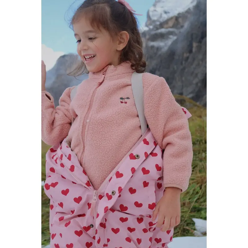 Konges Sløjd Cameo Brown Thermy Fleece Jakke Grs 5