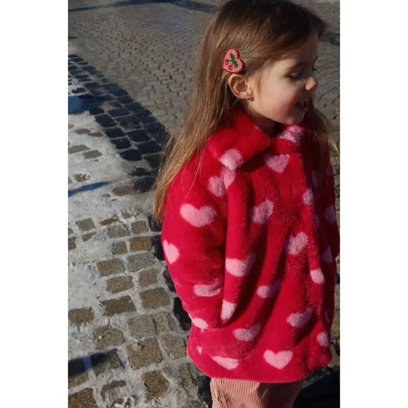 Konges Sløjd Cherry 2 Pak Heart Hair Clips 2