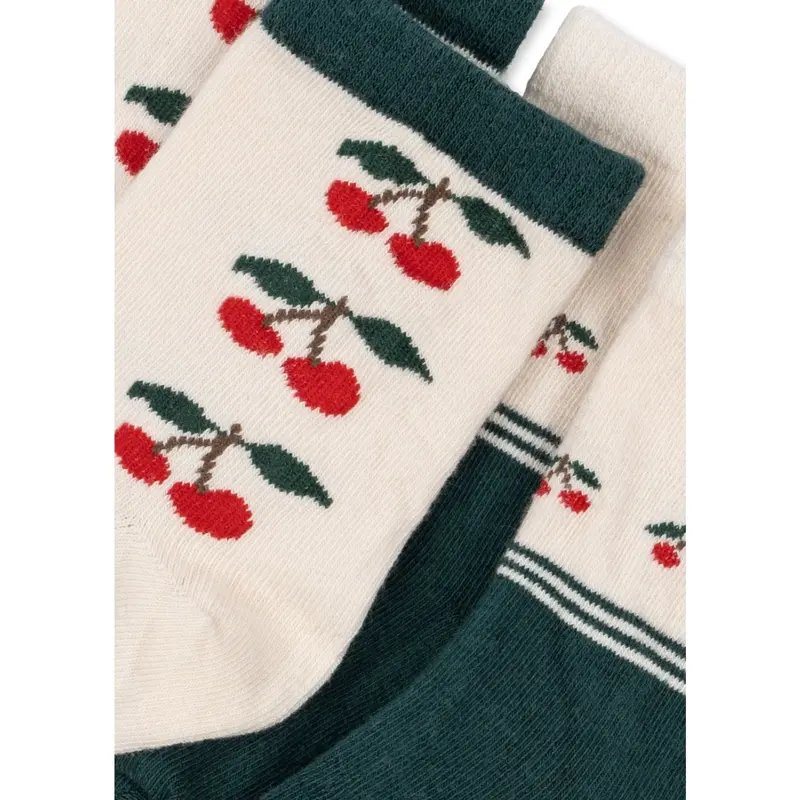 Konges Sløjd Cherry Mix 2 Pak Jaquard Strømper 2