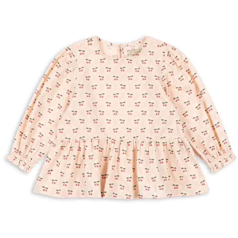 Konges Sløjd Cherry Pink Motif Cianna Bluse Gots 1