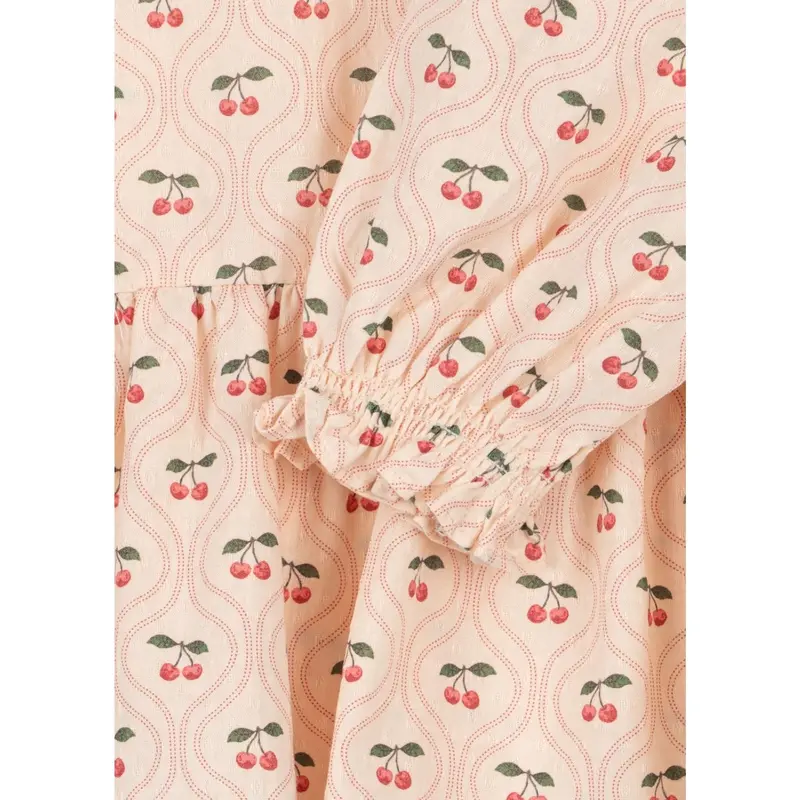 Konges Sløjd Cherry Pink Motif Cianna Bluse Gots 2