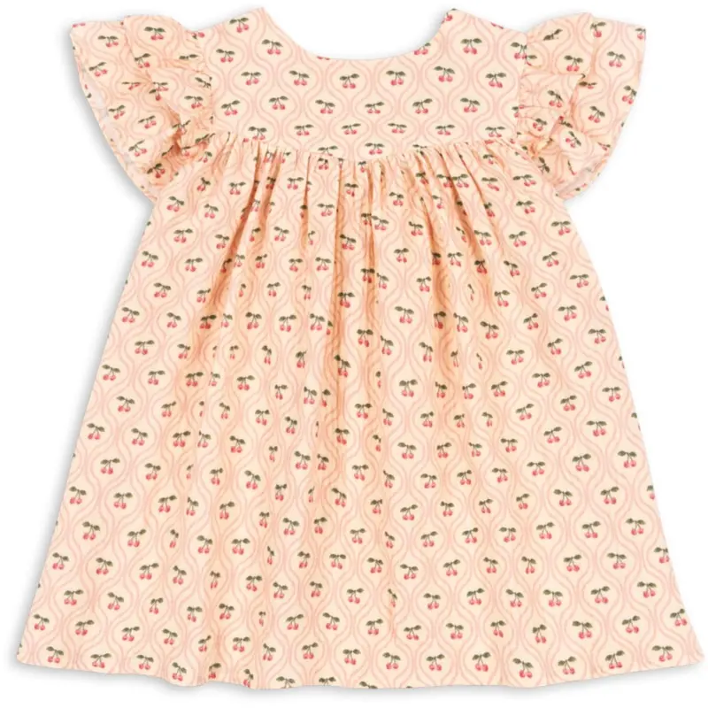 Konges Sløjd Cherry Pink Motif Coco Kjole Gots 1