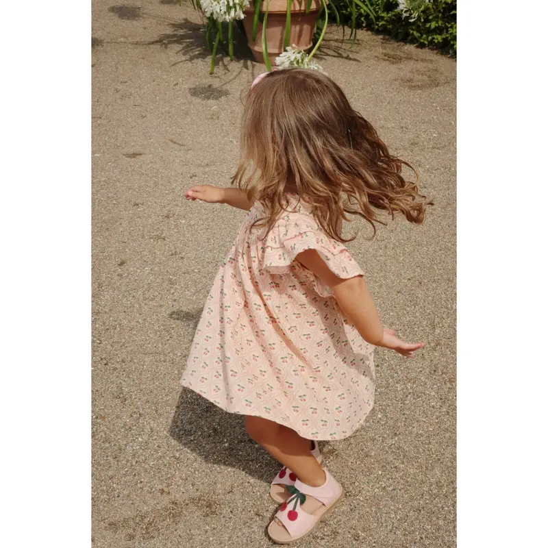 Konges Sløjd Cherry Pink Motif Coco Kjole Gots 2