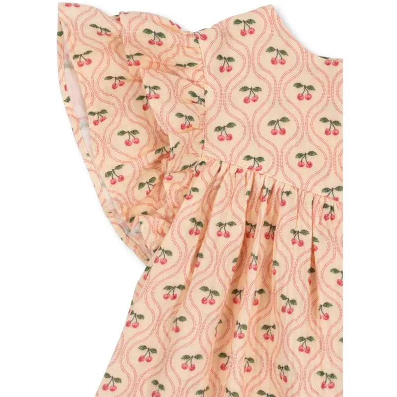 Konges Sløjd Cherry Pink Motif Coco Kjole Gots 4