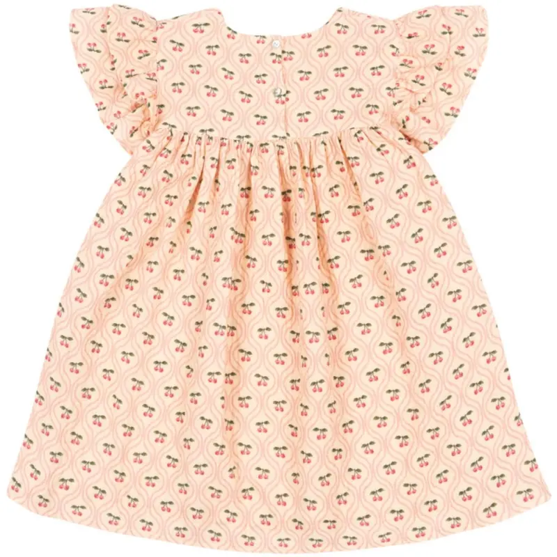 Konges Sløjd Cherry Pink Motif Coco Kjole Gots 6