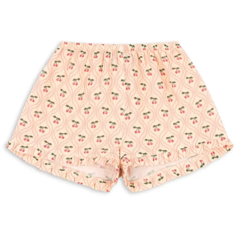 Konges Sløjd Cherry Pink Motif Coco Shorts Gots 1