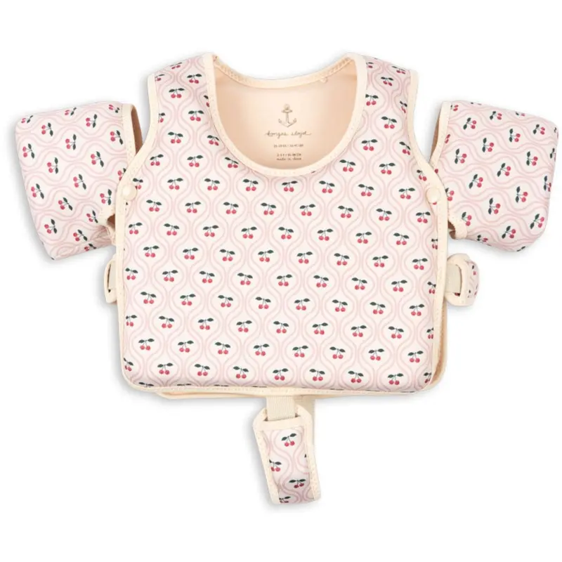 Konges Sløjd Cherry Pink Motif Hollis Svømmevest Med Vinger 1