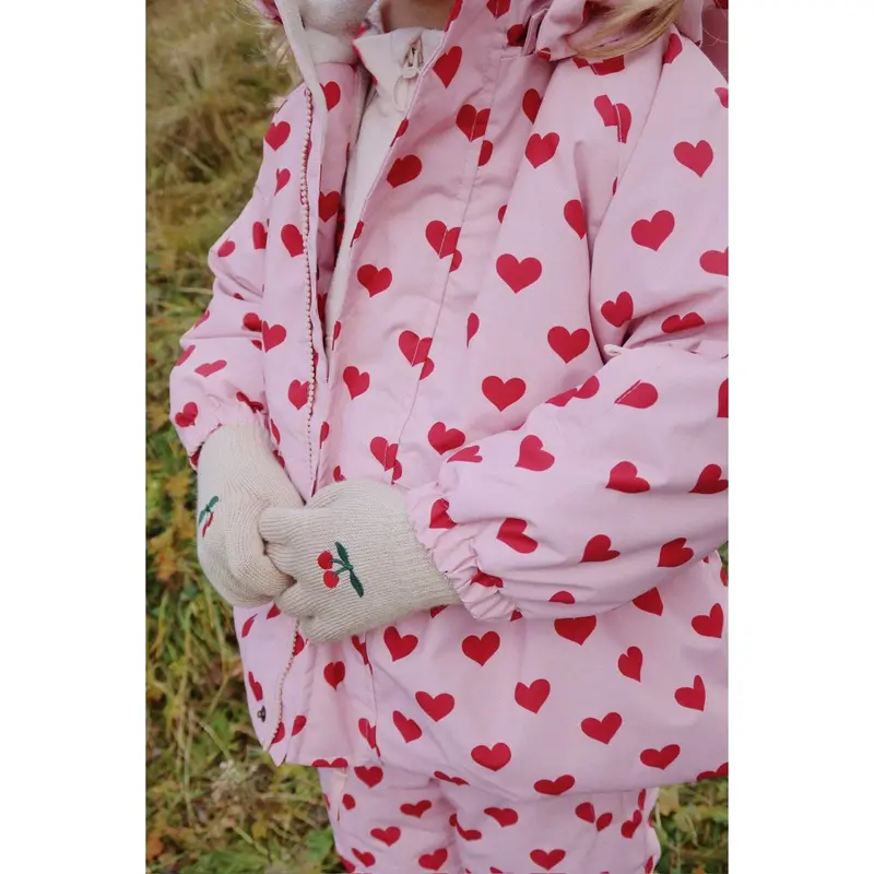 Konges Sløjd Cherry/Stripe 2 Pak Filla Handsker 2