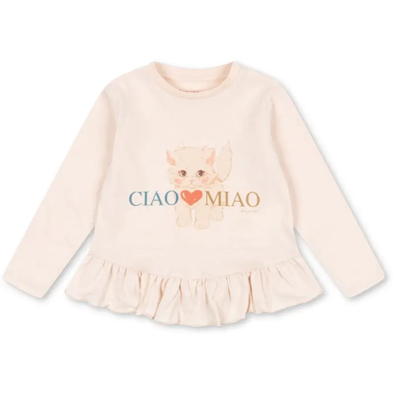 Konges Sløjd Ciao Miao Kitty Flæse Tee Gots 1